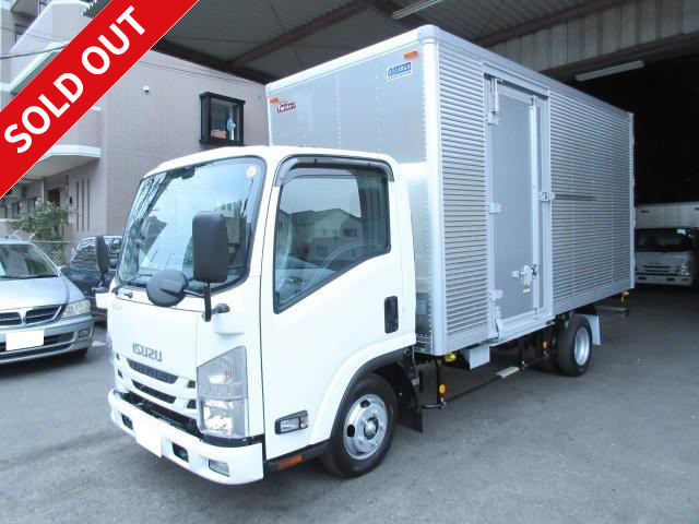 2017 Isuzu Elf small aluminum van, 2t capacity, standard long, with left side door, semi-medium size (5t only) license required