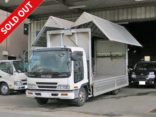 2003 Isuzu Forward with aluminum wing, combination gate, rear view camera and ETC {Plenty of remaining vehicle inspection certificates!!}