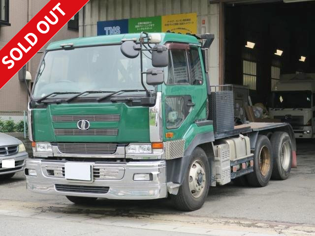 2004 Nissan UD Big Thumb Tractor head 2 differentials 5th wheel load 18 tons Hi-Low 12-speed MT