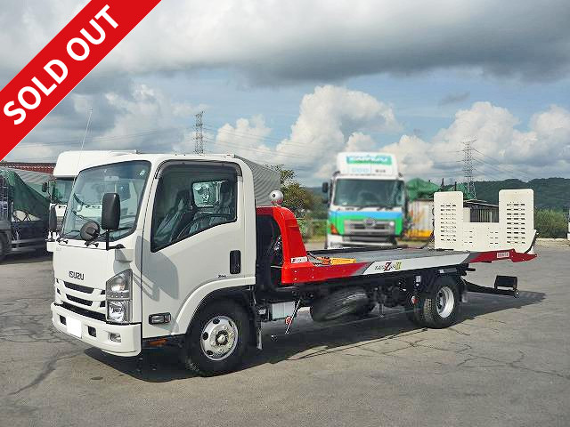 2016 Isuzu Elf Vehicle, manufactured by Kyokuto Kaihatsu Kogyo, Flat Top, Low Floor, Load Capacity 3t! Includes Vehicle Inspection and Maintenance Record Book