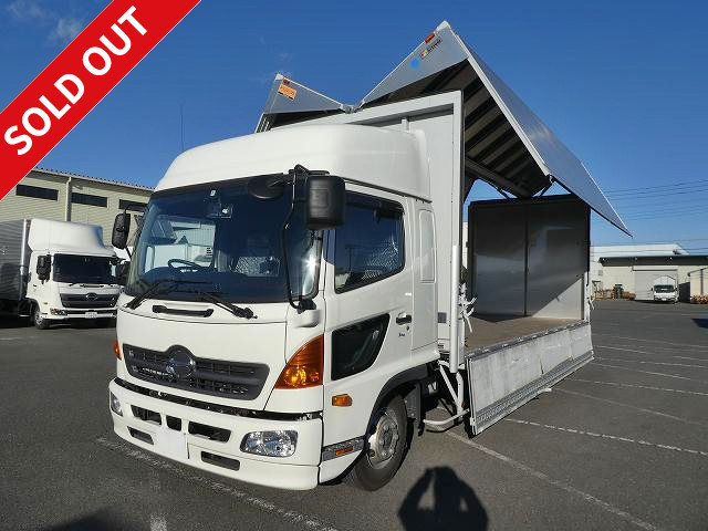 Rental up! 2016 Hino Ranger, medium-sized aluminum wing, 6200 wide, high roof, dealer record book included