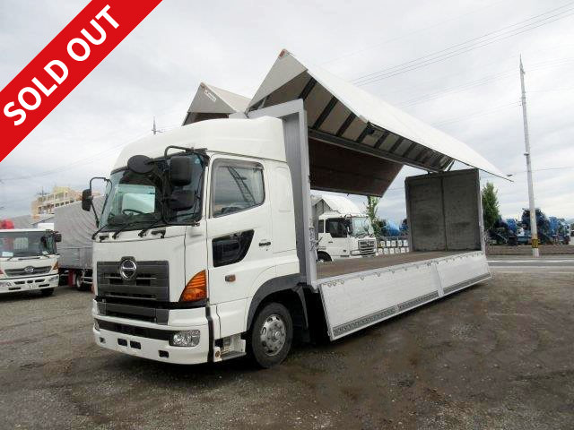 2008 Hino Profia, large aluminum wing, 4-axle low floor, air suspension on all wheels, high roof, with retarder