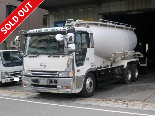 [Price reduced!] 2001 Hino Profia bulk material transporter, 2 rear axles, Kyokuto Jetpack, bulk cement, drum capacity 12.8m3 [Actual mileage approx. 230,000km]