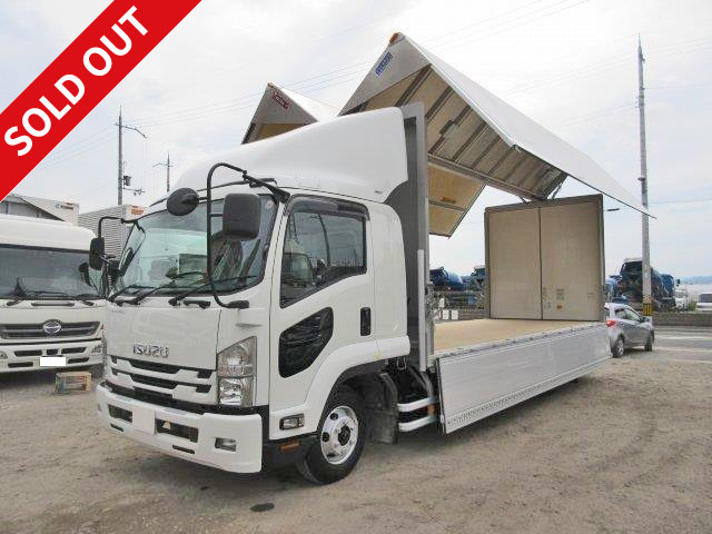 2016 Isuzu Forward, aluminum wing, retractable PG, rear air suspension, 6200 wide, unused, 4 ton (medium-sized)