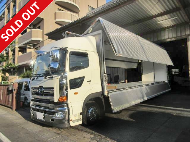 [Lease de Sugu Nori exclusive vehicle] 2016 Hino Profia 4-axle low-floor large freezer wing with 9 pairs of internal hooks, rear wheel air suspension, 380 horsepower