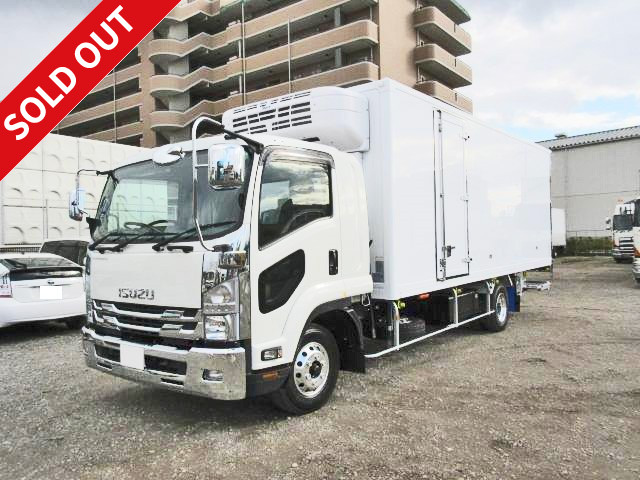 2016 Isuzu Forward medium-sized refrigerated van, 6200 wide, with storage PG, Topre-made -30 degrees, side door, cooling curtain, maintenance inspection record book included