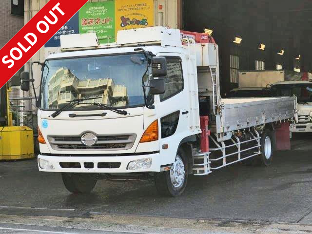 2006 Hino Ranger, 7.3t load capacity, crane, wooden body, aluminum block, Furukawa Unic, 4-stage, 2.93t lifting, hook-in, radio control