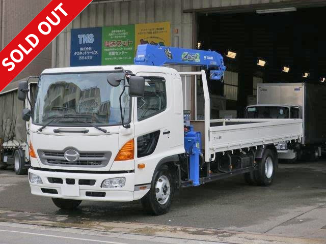 2016 Hino Ranger, wooden body with crane, 4-stage hook-in, radio-controlled, standard width