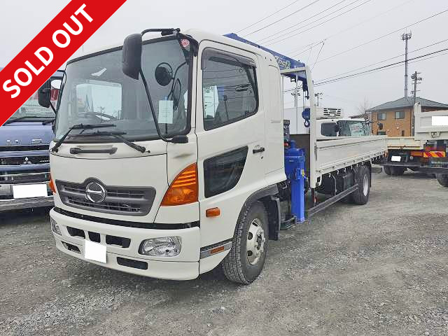 2016 Hino Ranger, wooden body with crane, 4-stage hook-in, radio-controlled, standard width