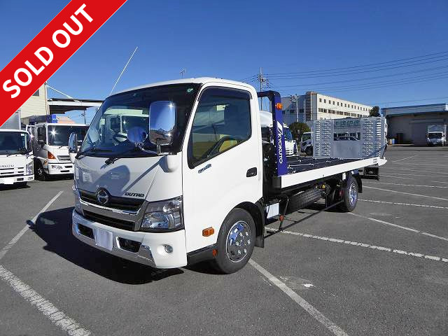 2016 Hino Dutro 3t vehicle with plating, Flat Top Zero, manufactured by Kyokuto Kaihatsu, available for rental!