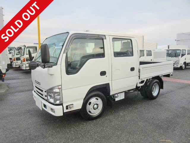 2017 Isuzu Elf Compact flatbed Double cab Standard 10 feet Fully low floor ETC included Semi-medium size (5t only) license compatible