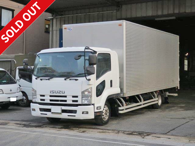 2011 Isuzu Aluminum Van 6700 Wide with storage PG, rear air suspension, aluminum wheels