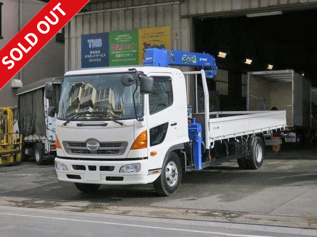 2016 Hino Ranger, wooden body with crane, 4-stage hook-in, radio-controlled, standard width