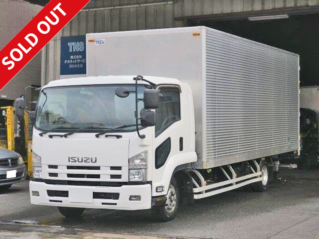 2011 Isuzu Aluminum Van 6700 Wide with storage PG, rear air suspension, aluminum wheels