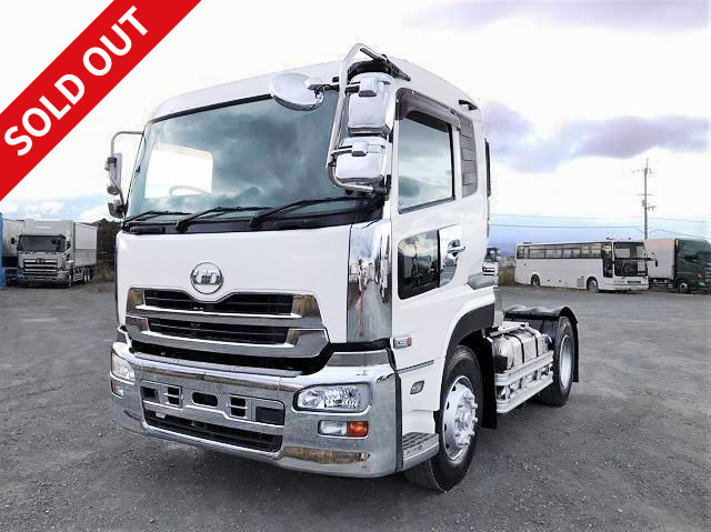 [Price reduced!] 2011 UD Trucks Quon Tractor Head, 5th wheel load 11.5t, sea container bulk reduction, rear wheel air suspension *Approximately 389,000km on the meter!