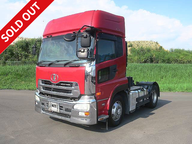 2009 UD Trucks Quon Tractor Head, 5th wheel load 11.5t, rear air suspension, high roof, 410 horsepower, ETC2.0 included ★Approximately 544,000km on the meter! ★