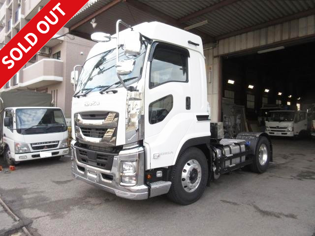 2016 Isuzu Giga Tractor Head, 5th wheel load 11.5t, high roof, rear air suspension, carburetor plated, aluminum wheels