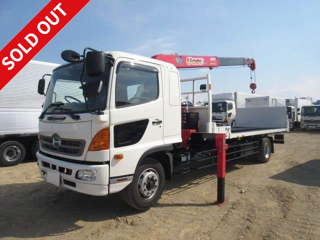 2016 Hino Ranger Extra Ton Self-loader with crane, radio-controlled vehicle and winch Unic carrier 4-stage boom Can carry 1 vehicle!