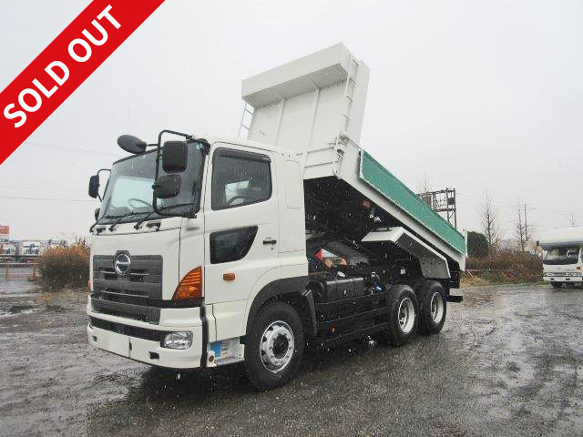 2016 Hino Profia, manufactured by Kyokuto Kaihatsu, large dump truck 5100, reinforced square bottom body, 9000kg load capacity! With retarder