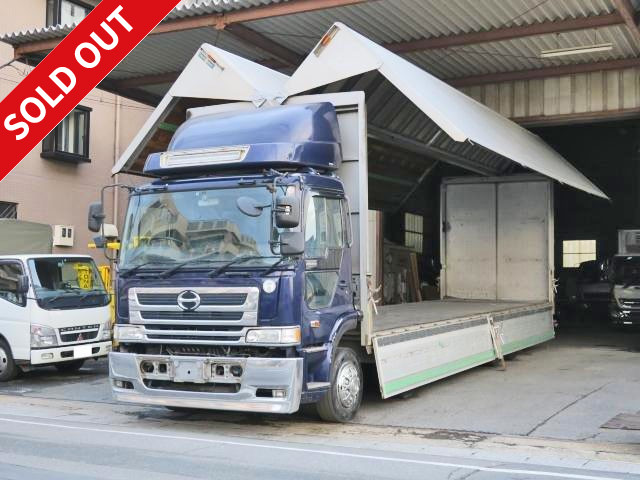 2003 Hino Profia 4-axle low-floor aluminum wing 10m body rear air suspension retarder with back-up camera!!