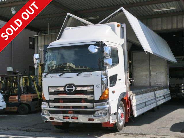 2004 Hino Profia, large freezer wing, high deck, 2 rear axles, standby, Thermo King -29 degree, rear air suspension  