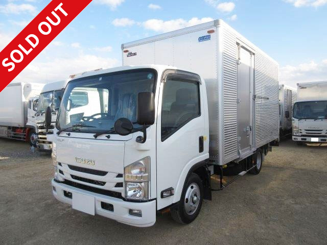 2016 Isuzu Elf 2t aluminum van, wide and long, with lift-up PG and left side door!