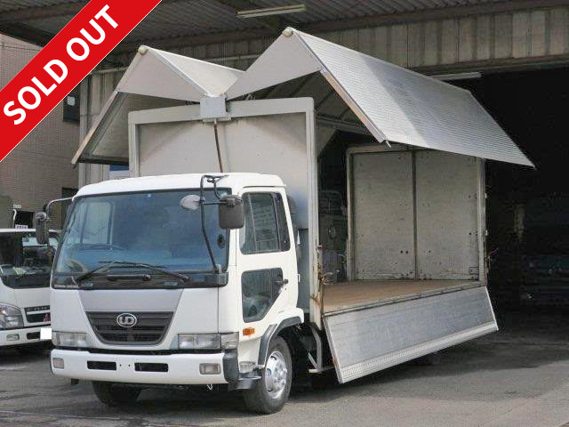 2001 Nissan UD Condor Medium-sized Aluminum wing 6200 Semi-wide body Load capacity 3250kg 1-stage lashing