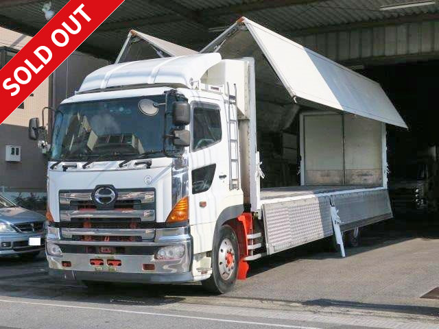 2004 Hino Profia, high deck, 2 rear axles, refrigerated wing, with storage PG, standby/-30 degree setting, retarder, 4-row jorder 