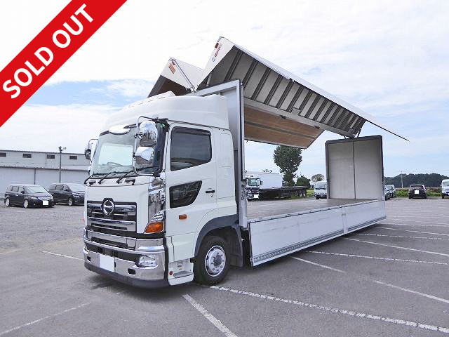 2016 Hino Profia Large aluminum wing Low floor 4 axle High roof Rear wheel air suspension Retarder 