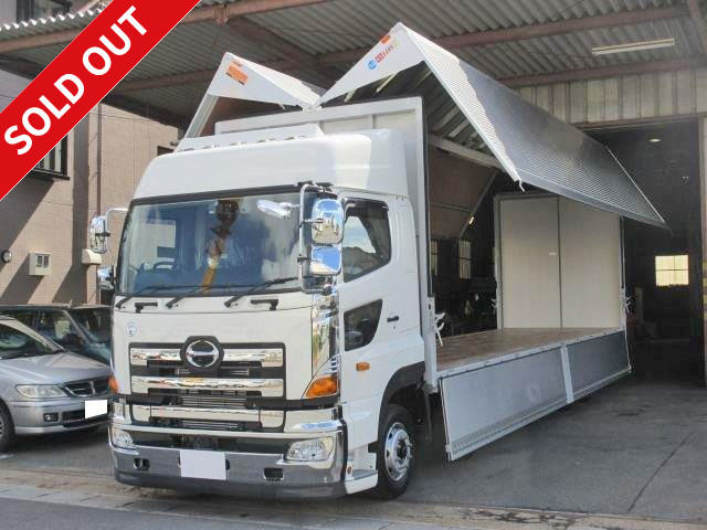 2016 Hino Profia 4-axle low-floor aluminum wing {Maintenance inspection record book included} Rear air suspension high roof