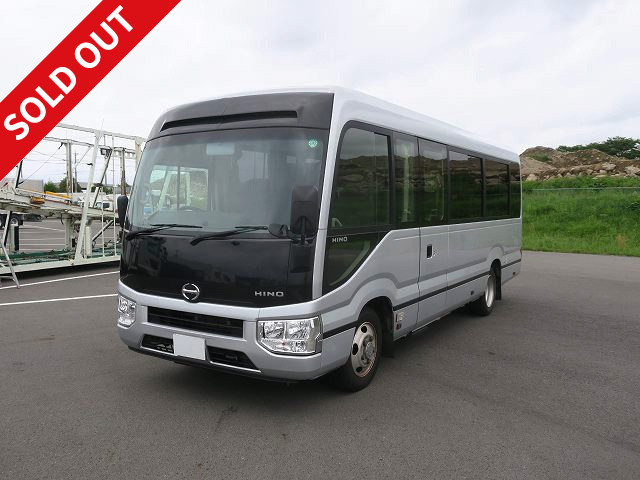 [Price reduced!] Lease up! 2018 model Hino Liesse II GX microbus, 28-seater, for sightseeing and transportation, high roof, automatic transmission, reclining seats included ★ Dealer inspection record book included ★