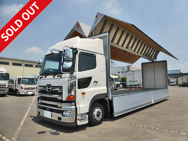 2016 Hino Profia 4-axle low-floor aluminum wing {Maintenance inspection record book included} High roof Rear air suspension with retarder