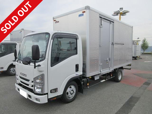 2017 Isuzu Elf 2t aluminum van, standard long, with left side door, rear view camera and ETC