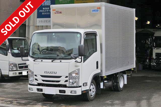 2017 Isuzu Elf 2t aluminum van, 10-foot standard body, full low floor, ETC and rear-view camera included