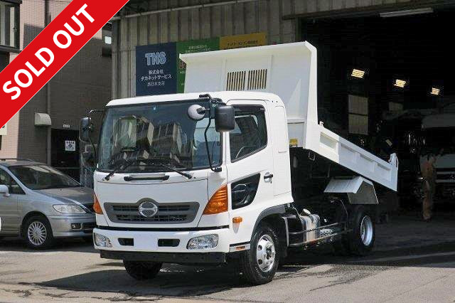 2016 Hino Ranger, manufactured by Kyokuto Kaihatsu, 4t dump truck, reinforced square bottom, one-way opening, manual cobo lane, ETC included