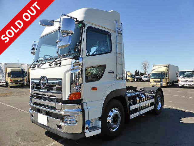 2016 Hino large tractor <5th wheel load 11.5t 450 horsepower high roof aluminum wheels retarder differential lock>