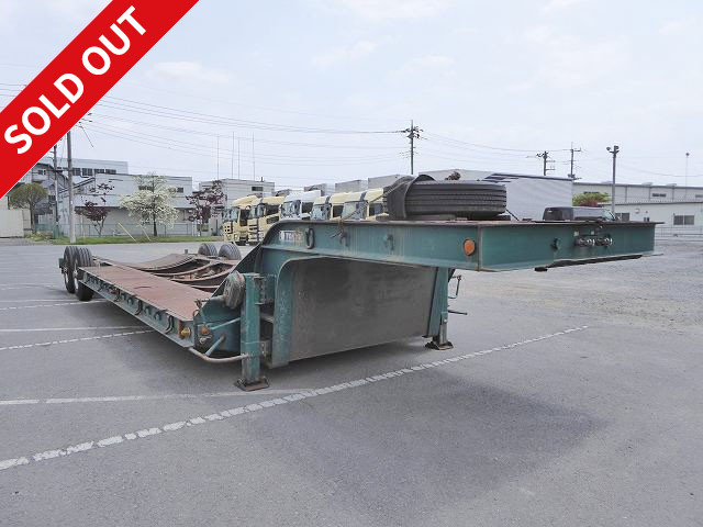 1977 Tokyu 2-axle tank semi-trailer Maximum load 11t Body length 9.5m Ground clearance 45cm!