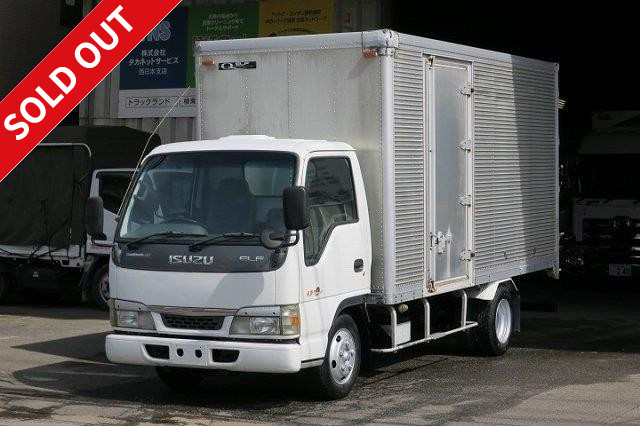 2003 Isuzu Elf 2t aluminum van, standard long, vehicle inspection included! Total weight less than 5t! Left side door