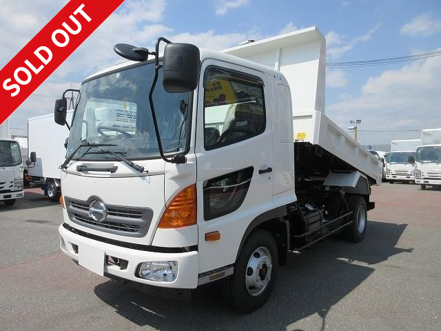 2016 Hino Ranger Medium-sized F-gate dump truck (L-gate) manufactured by Kyokuto Kaihatsu, with a loading capacity of 3.65t and ETC