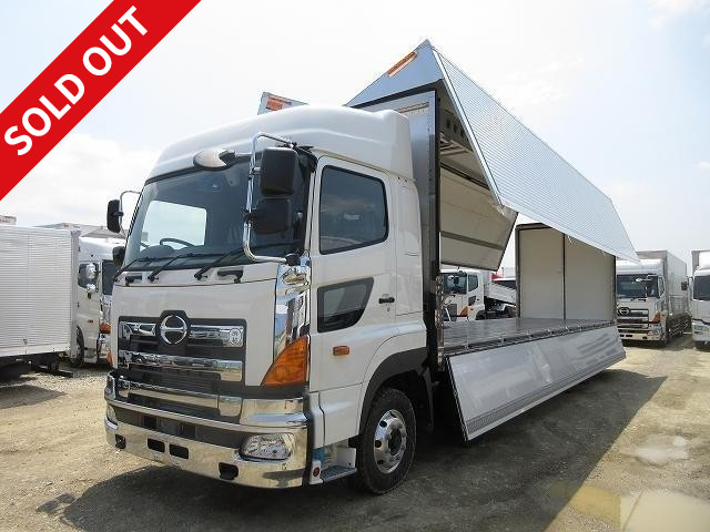 2016 Hino Profia 4-axle low-floor large freezer wing [Thermo King: -29 degree setting] Jolder 4-row rear air suspension with standby