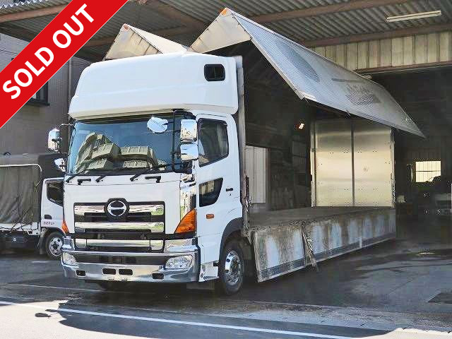 2011 Hino Profia Low-floor 4-axle Large aluminum wing Super high roof Body length 10m Rear wheel air suspension With retarder