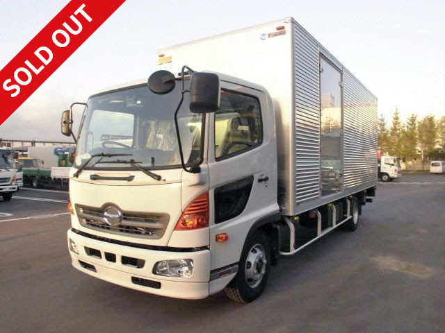 2016 Hino Ranger Medium-sized aluminum van 6300 standard width {with combination gate} Left side door with ETC and rear view camera