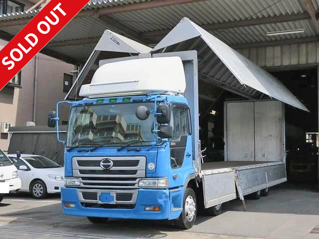 2000 Hino Profia low-floor 4-axle aluminum wing 4-row jolder with retarder bedless model! Cargo bed length 1002cm!