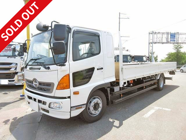 2017 Hino Ranger Heavy Duty Wooden Flat Body 6200 Wide Loading Capacity 8.4t PTO Rear Air Suspension 240HP ETC Included 