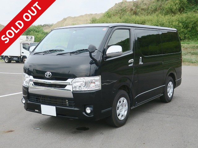 Lease up! 2016 Toyota Hiace Super GL 2-5 seater gasoline vehicle with car navigation and ETC, dealer inspection record book included