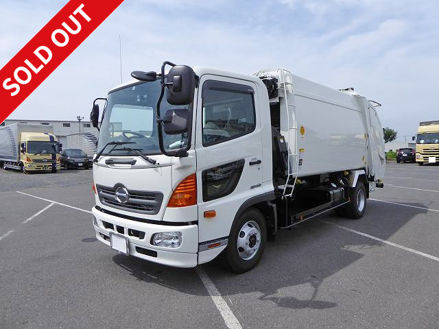 2017 Hino Ranger 4t garbage truck (packer truck) manufactured by Kyokuto Kaihatsu {Can collect cardboard!} Press type Capacity 10.2m3