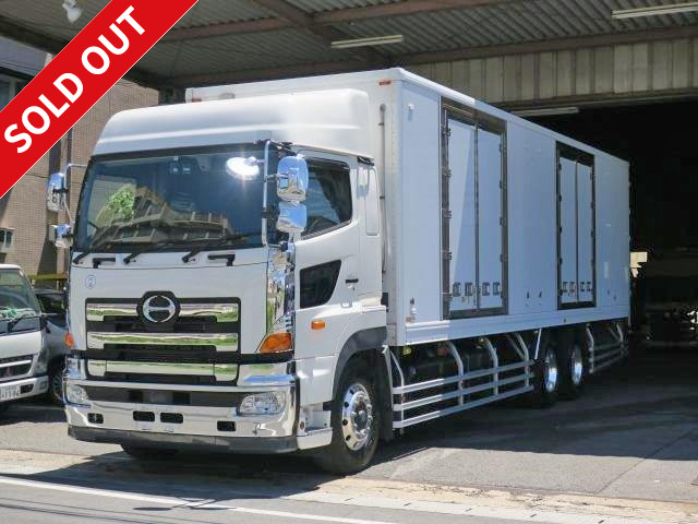 2017 Hino Profia large refrigerated van, high floor, 2 rear axles, Thermo King -29 degrees, 2 sets of side doors, 4-row jolder, with standby [Maintenance inspection record book included]