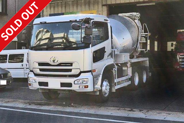 2007 Nissan UD Quon Large concrete mixer truck, manufactured by Shinmaywa, drum capacity 8.9m3, 340hp {Inspection valid until July 2018!}