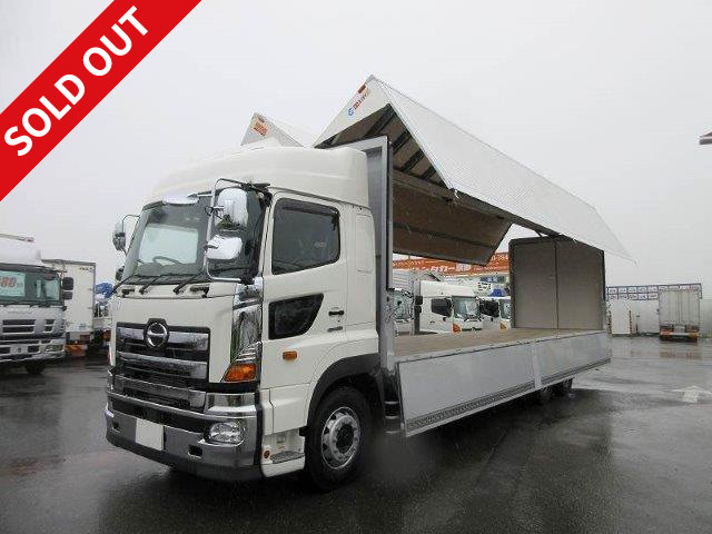 2017 Hino Profia, large aluminum wing, high floor, two rear axles, high roof, rear wheel air suspension, retarder