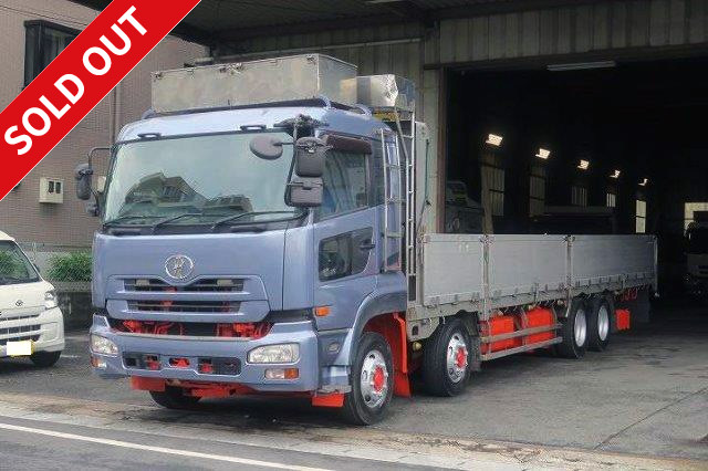 2006 Nissan UD Trucks Quon Large flatbed 4-axle low floor Aluminum block 7-way opening Retarder ETC included